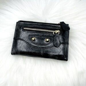 Women's Multi-Function Faux Leather Wallet in black